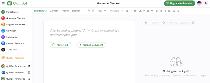 QuillBot - Free Grammar and Punctuation Checker and Correctors 