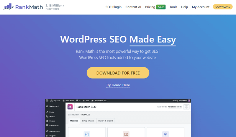 Rank Math SEO Plugin