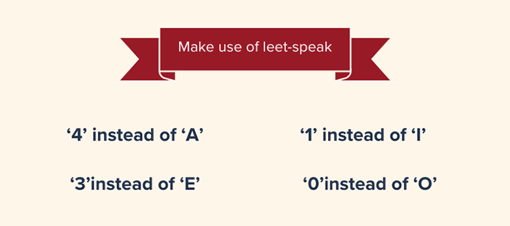Make Use of Leet Speak 