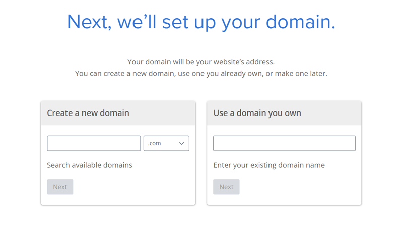 Connect or Create Your Domain