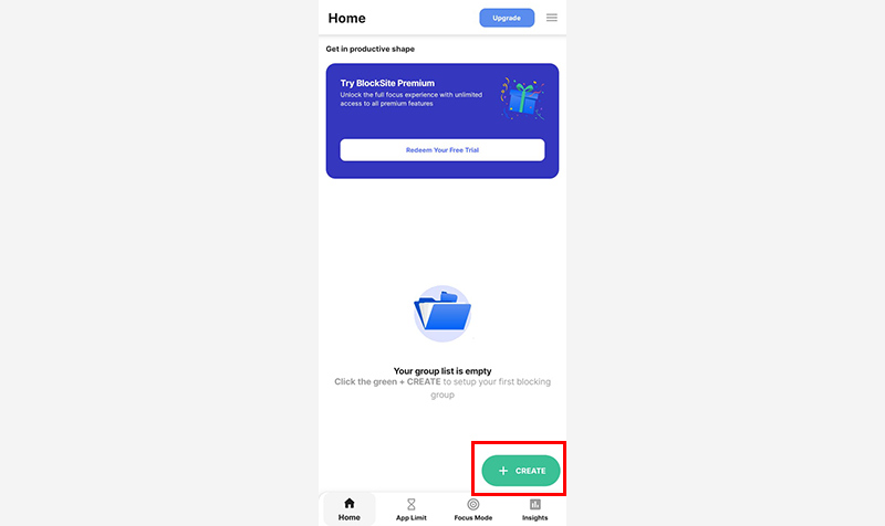 Click Create Option