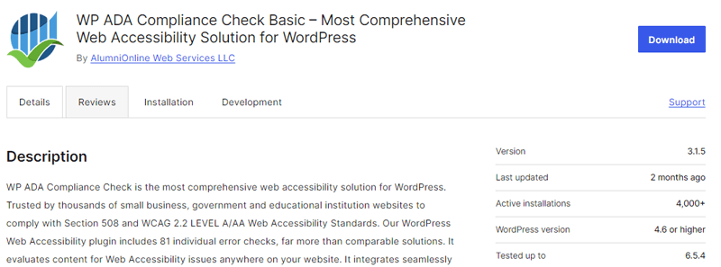 WP ADA Compliance Check Basic