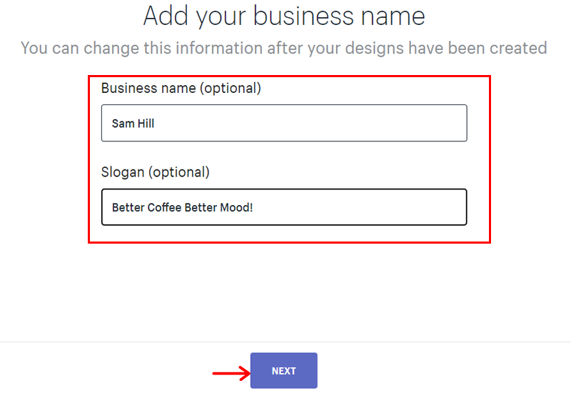 Add Your Business Name