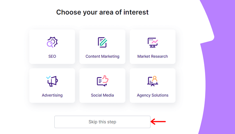 Choose Area of Interest