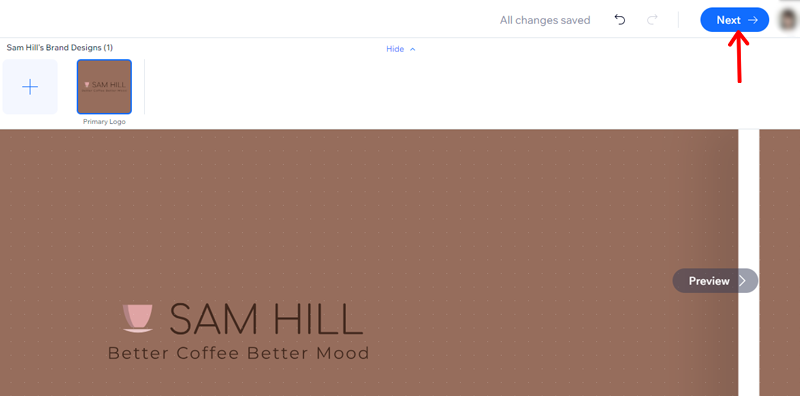 Click Next Option On Wix