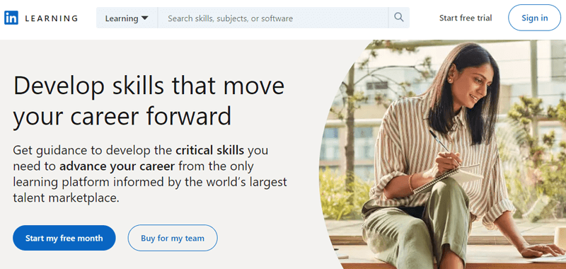 LinkedIn Learning Best Example of Online Course