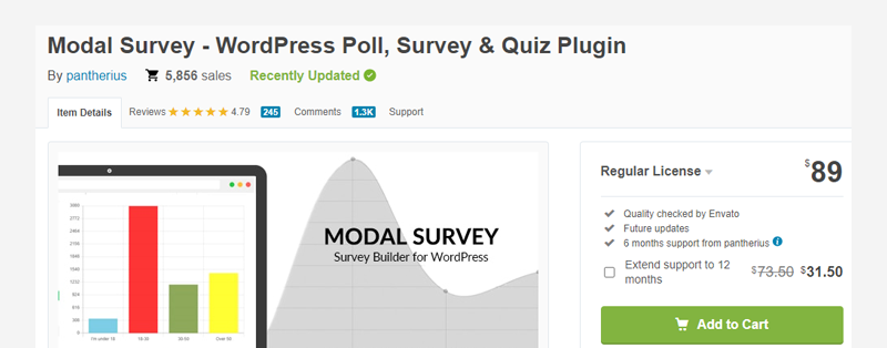 Modal Survey WordPress Plugin