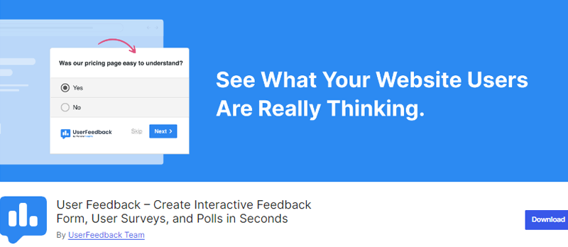 User Feedback WordPress Survey Plugin