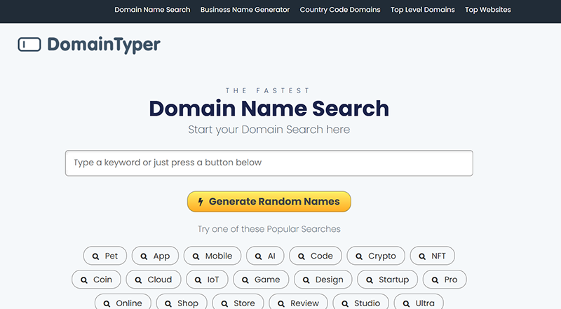 Domaintyper Tool 