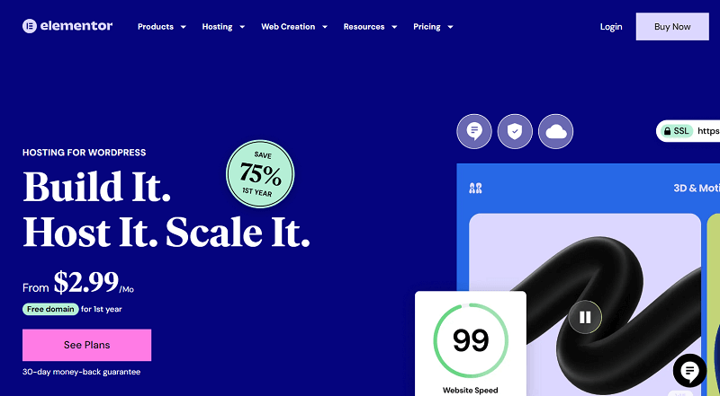 Elementor Hosting - Best WordPress Hosting Services