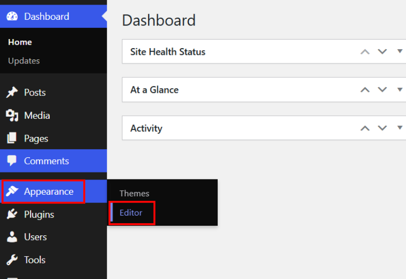 Go to Editor Option