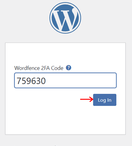 Login After Wordfence 2FA