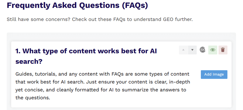 FAQ Block by Rank Math