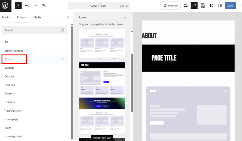 About Page Template