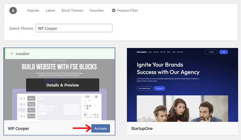 Activate WP Cooper Free