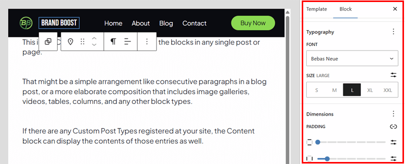 Customizing Header Items of Navigation