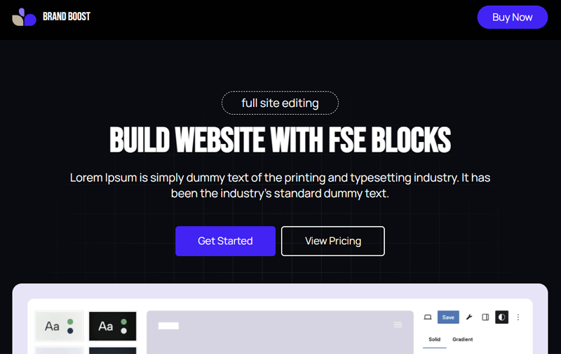 Default Homepage Template
