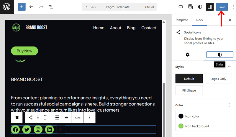 Save Navigation Changes