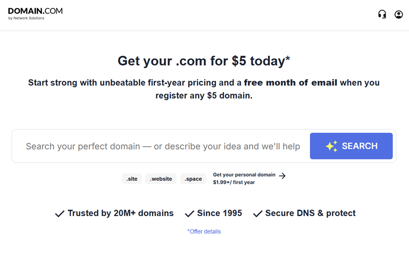 Domain.com Registration Company