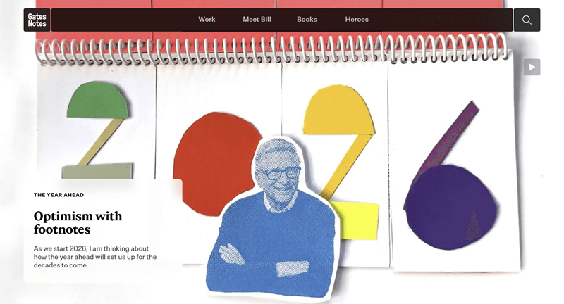 Gates Notes Example of a Personal Website