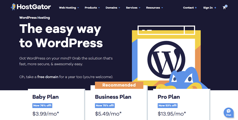 HostGator WordPress Hosting