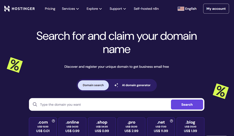 Hostinger Domain Registrar