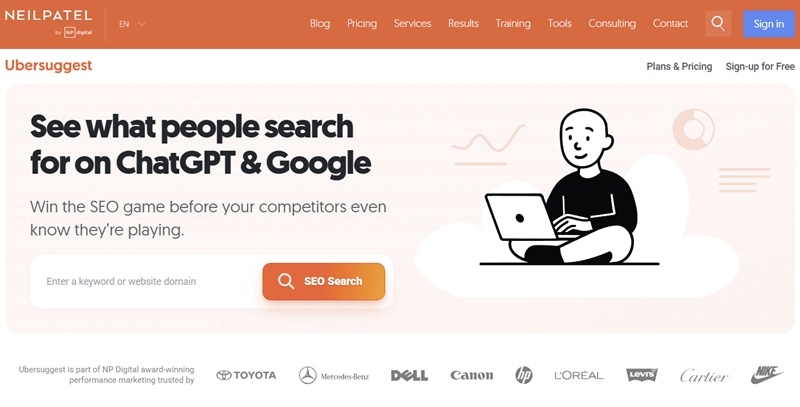 Ubersuggest SEO Tool