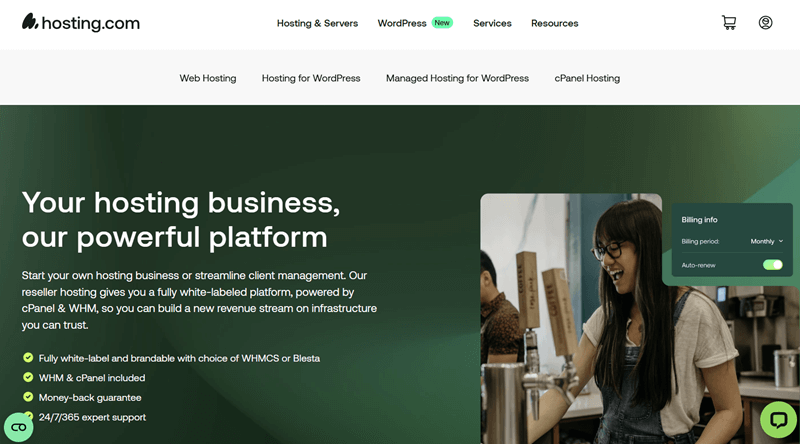 A2 Hosting for Reseller Plans