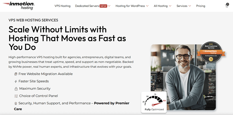 InMotion Hosting Service - VPS