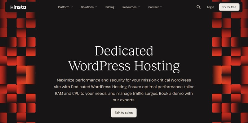 Kinsta Dedicated Hosting