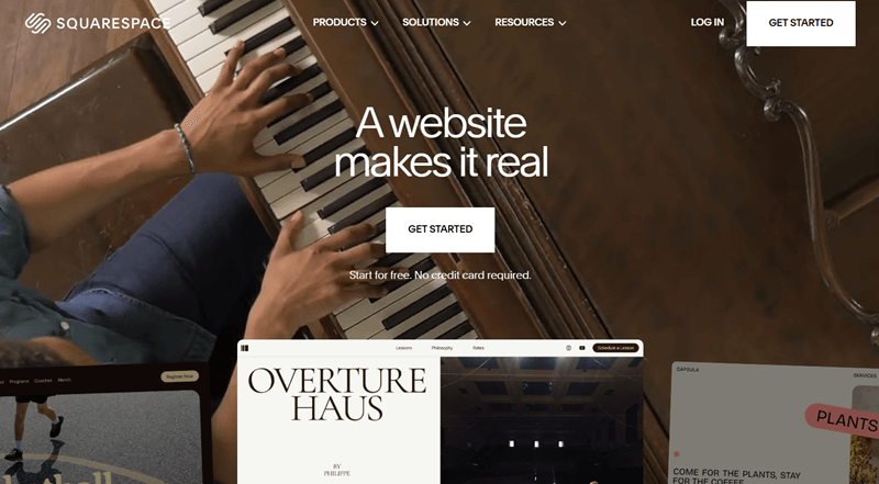 Squarespace Website Builder Blogging Platform