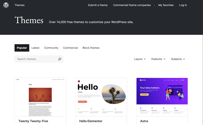 WordPress Theme Directory